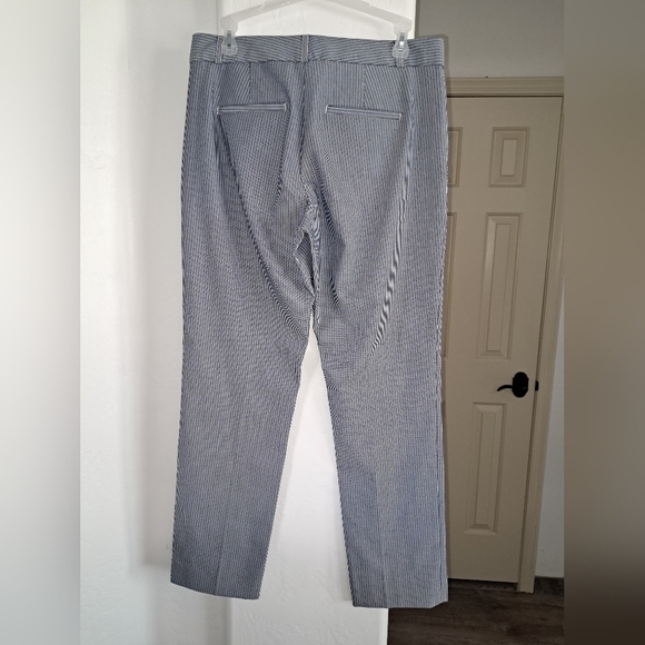 Banana Republic Striped Ryan Slim Straight Dress Pants Women's Size 6 - Picture 10 of 12